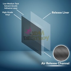 Gloss Glossy Car Vinyl Vehicle Wrap Sticker Decal Sheet Air Release Bubble Free