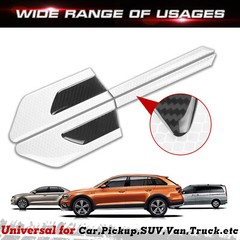 12pcs Reflective Sticker Set Rearview Mirror Auto Door Handle Paint Scratch Film