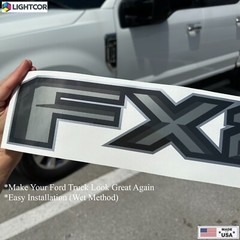 FX2 Off Road Gray Decals for Ranger F150 Truck Super Duty Stickers | Set of 2