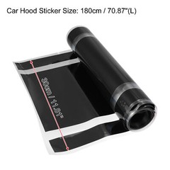Single 11.81″x70.87″ Hood Stripe Pattern Sticker Auto Exterior Decal Universal