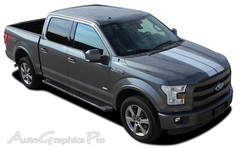 2015-2020 Ford F-150 Center F-RALLY Hood Racing Vinyl Graphics Kit Decals Stripe
