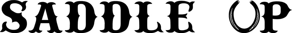 SADDLE UP 40″ Decal Letters Car WINDSHIELD Truck Cowboy Cowgirl country HORSE