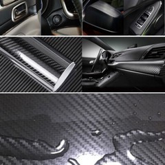 5D Waterproof Carbon Fiber Vinyl Car Wrap Sheet Roll Film Sticker Decal Paper US