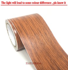 12″ Wide Wood Textured Grain Strips Vinyl Wrap Sticker Furniture Repair No.9723
