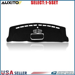 Car Dash Cover Dashmat Dashboard Mat Carpet Black For 2021-24 25 Ford F150 1-5X