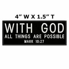 MARK 10:27 Car Truck Window Bumper Graphics Sticker Decal Christian Bible Jesus