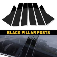 6/1Pillar Post for 2018-2022 Honda Accord Window Door Trim Cover Glossy Black E