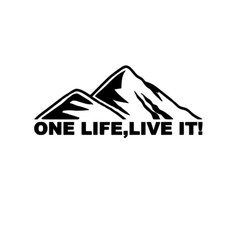 One Life Live It Mountain Vinyl Decal Sticker Choose Size and Color