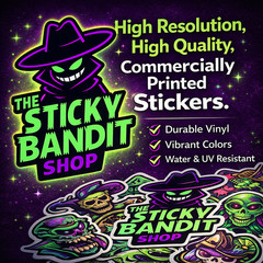 CUSTOM STICKER 4 INCH VINYL DECAL WATERPROOF – YOUR ARTWORK/GRAPHIC