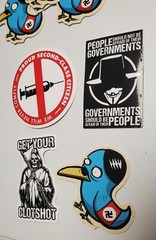 White Rose Resistance Stickers 5 PACK LOT ** WORLDWIDE SHIPPING ** 3×5 inches
