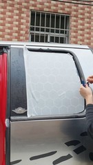 2pcs Matte Black Honeycomb Decal Stickers for CrossTrek XV 2012-2017, Rear Windo