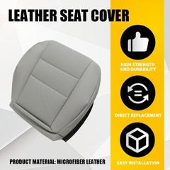 Gray Leather Driver Seat Cover For 08-15 Mercedes Benz GLK280 GLK300 4Matic 1-5X