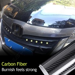 Car Accessories CARBON FIBER Self Adhesive Vinyl Sticker Wrap Hood Roof 5D BLACK