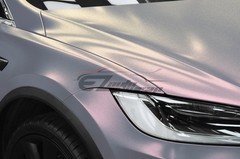 Galaxy Dust Matte Metallic Silver Red Auto Sticker Decal Vinyl Wrap Sheet Film
