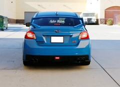 JDM 16×3″ White Subie Nation Front & Rear Windshield Banner Vinyl Decal Sticker