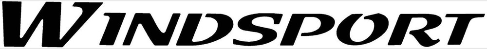 “WINDSPORT” RV LOGO Lettering decal 5th Wheel BLACK or any color 50″ x 4.75″