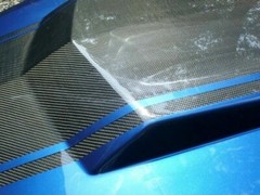 Carbon Fiber Stripes Hood Roof Trunk Sticker for Universal Sport Race Car Decor