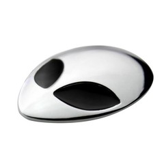 2pcs Chrome Metal 3D Alienware Head Auto Logo Sticker Badge Emblem Car Decal C