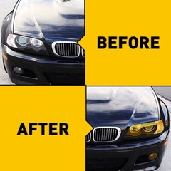 12″X72″ Gloss Tint Headlight Foglight Taillight Vinyl Film Sticker Golden Yellow