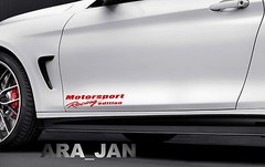 Motorsport Racing edition Vinyl Decal sport door sticker fits BMW decal RED