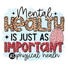 Mental Health Sticker Positive Depression PTSD Heal Mind Grief (4 Inches)