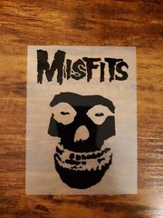 MISFITS BLACK PERMANENT VINYL CAR WINDOW DECAL SHIPS GLOBALLY