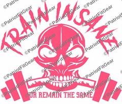 Train Insane Or Remain The Same,In 20+Colors,Fitness,Exercise,Skull,Vinyl Decal