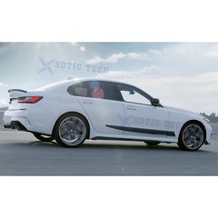 Glossy Black Performance Vinyl Decals Door Side Skirt Sill Stickers for BMW G20