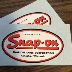 compatible with Decal For Vintage Snap on Tool Box Oval Shape Lot Of 2 2 1/2”