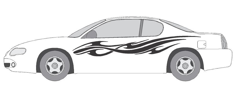 VINYL GRAPHIC #A749 SIDE DECAL AUTO SUV VEHICLE CROSS OVER SWOOSH TRUCK SUV