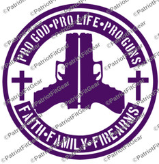 Pro God Pro Life Pro Guns,Gun Rights,10″x10,Molon Labe,We The People,Vinyl Decal