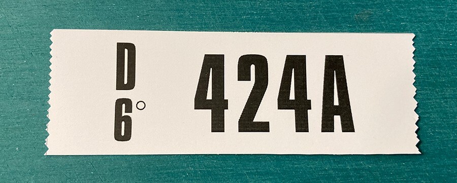 1970 428 SCJ ENGINE-MANUAL – 424A – ENGINE CODE VINYL STICKER DECAL – MUSTANG