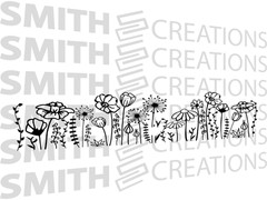 Fits 2018 – 2025 Jeep Wrangler Rear 4Door Wildflower Floral Vinyl Window Decal