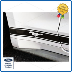 Ford Mustang Rocker Panel Door Side Stripes Decals – RL strips both side L and R