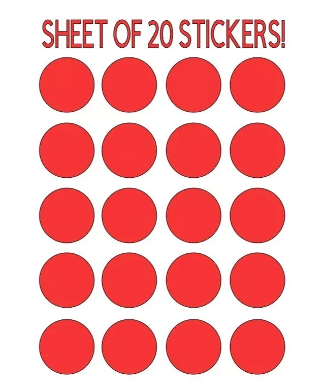 Round Sticker – Buy 3 Get 1 Free – Dot Spot Circle Decal vinyl