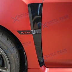 Black Front Fender Upper & Lower Air Vent Sticker for Subaru WRX STI 2015-2021
