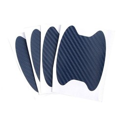 4PCS Carbon Fiber Car Door Handle Scratch-Resistant Protective Film Stickers