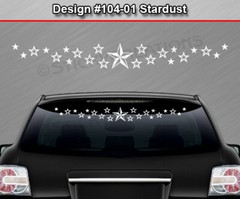 104-01 Stardust Nautical Star Decal Sticker Vinyl Graphic Windshield Design Car