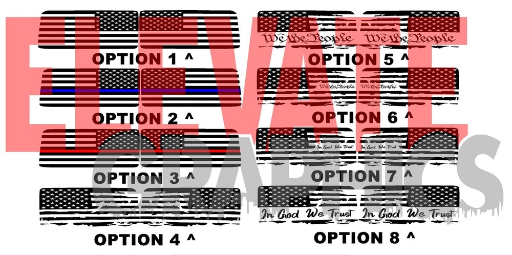For Ford Bronco Decals Graphic Side Window Flag Stickers Vinyl Stripes 2021-2025