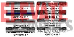 For Ford Bronco Decals Side Window Flag Stripes Graphic Vinyl Stickers 2021-2025