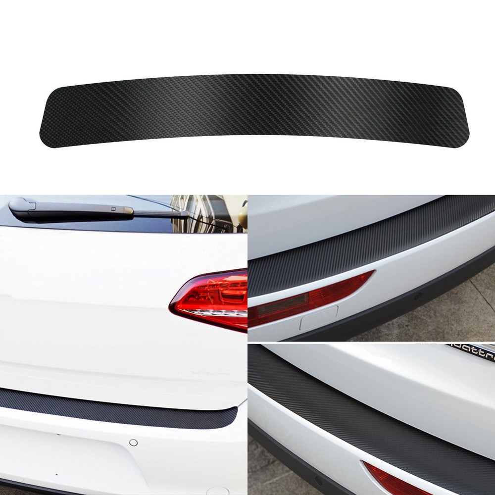 Carbon Fiber Car Rear Guard Bumper 4D Sticker Panel Protector Anti- scratch