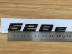 Gloss Black 3D ABS Letters Trunk 528e Emblem Rear Badge for BMW 2017-2022 528e