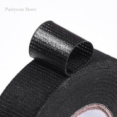 15M*19mm Heat-Resistant Electrical Tape Car Wire Fire-Proof Cloth Black Fabric