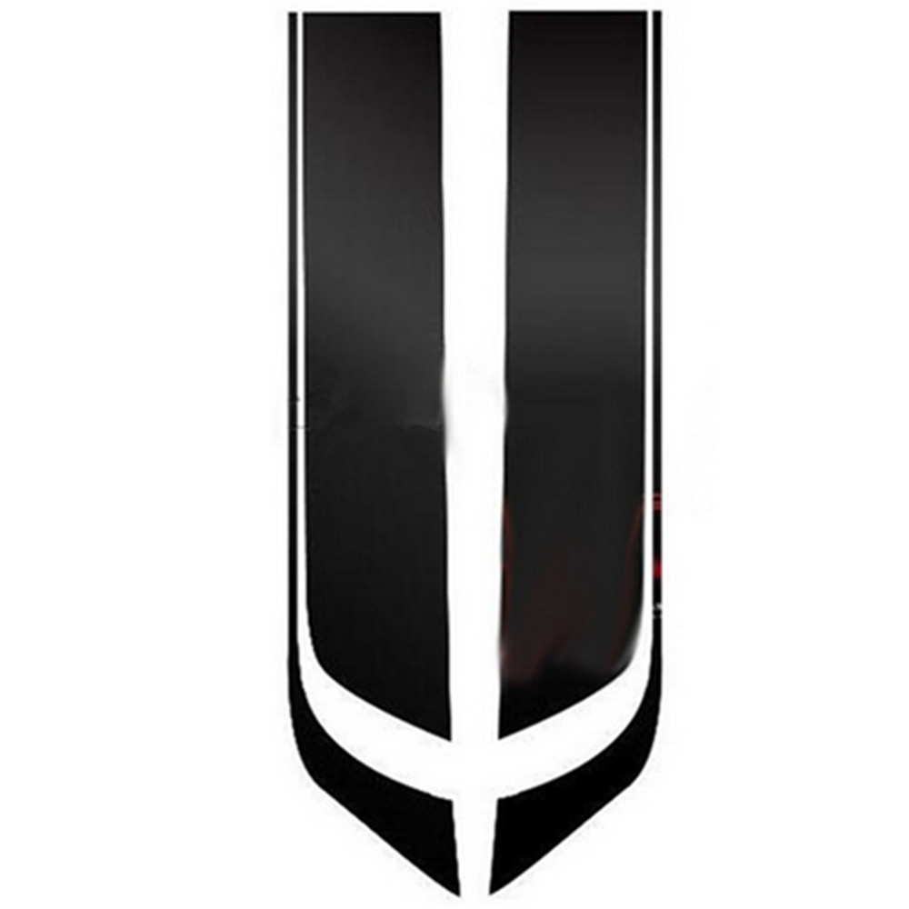 Car Racing Sports stripes Hood Decals Vinyl Bonnet Stickers 85cm Accessories