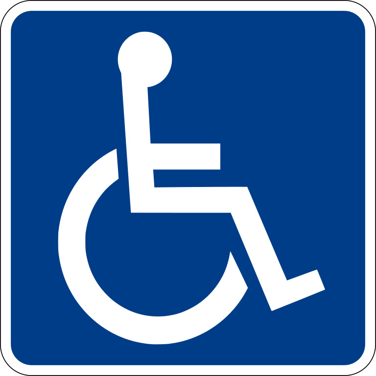 Handicap Parking Symbol Vinyl Sticker Decal / Disabled Handicapped Sign Logo