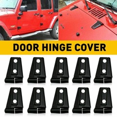1/2Set Exterior Door Hood Cover Hinge Hinge Trim For Jeep Wrangler JK JKU 2007-2