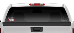Capacidad Maxima 2 putas car truck vinyl die cut decal 6″ inches wide mamalona