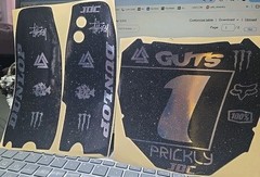 Combo ODI Number Plate Decal & Tuttio Fork Guard Decal – Overstock – Item#43