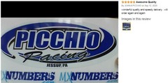 Custom Your Team Name Racing Decals Trailer Truck MX ATV Race Car Go Kart Sprint