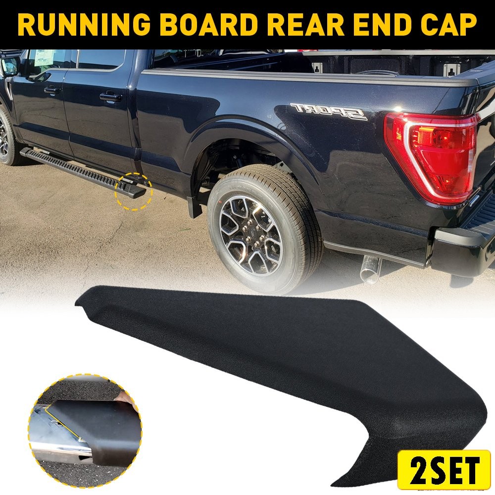 For 1/2set ABS Ford F150 Left Rear 2015-22 Running Driving Board End FL3Z-16 Cap